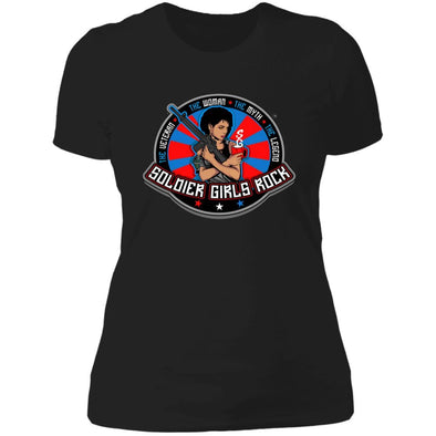 Soldier Girls Rock Ladies Shirt NL3900 Ladies' Boyfriend T-Shirt