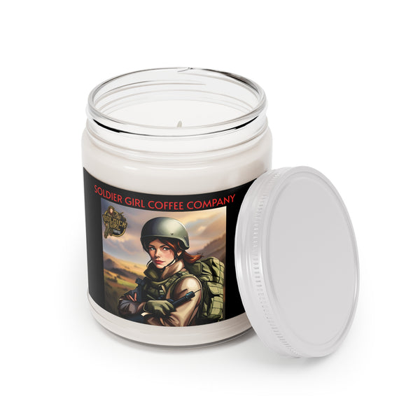 Scented Candle - Soldier Girl Coffee Company Candle for Strength and Empowerment 9oz