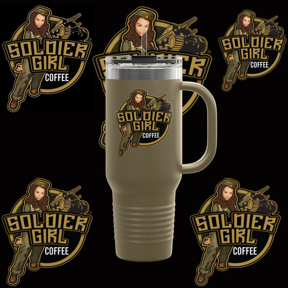 Soldier Girl Coffee Company Insulated Travel Mug, 40oz NEW!!!