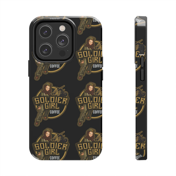 Soldier Girl Coffee Tough Phone Cases