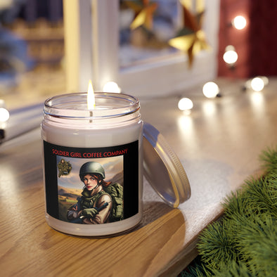 Scented Candle - Soldier Girl Coffee Company Candle for Strength and Empowerment 9oz