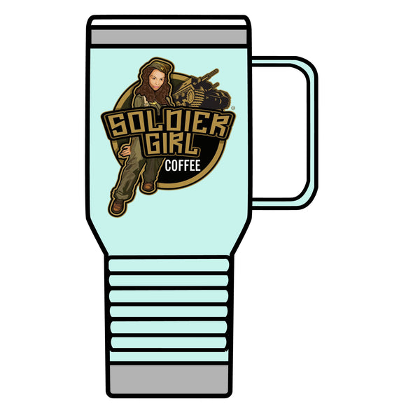 Soldier Girl Coffee Travel Mug 20 oz