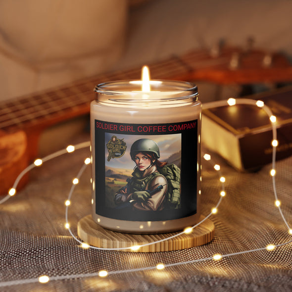 Soldier Girl Coffee Scented Candle, 9oz