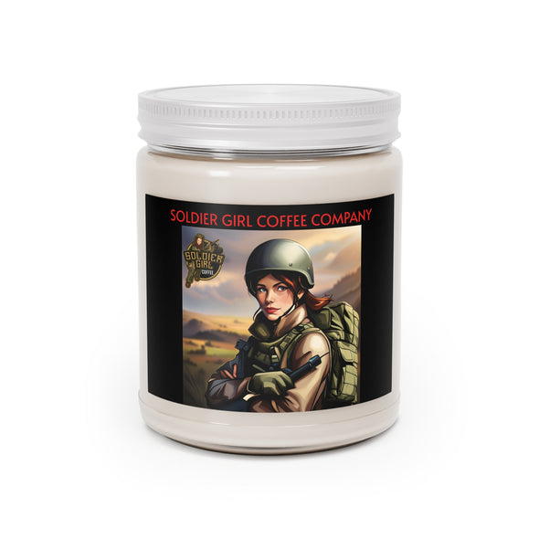 Scented Candle - Soldier Girl Coffee Company Candle for Strength and Empowerment 9oz