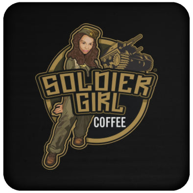 Soldier Girl Coffee Coaster