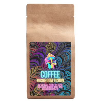 Mushroom Coffee Fusion - Lion’s Mane & Chaga 4oz Ground Coffee