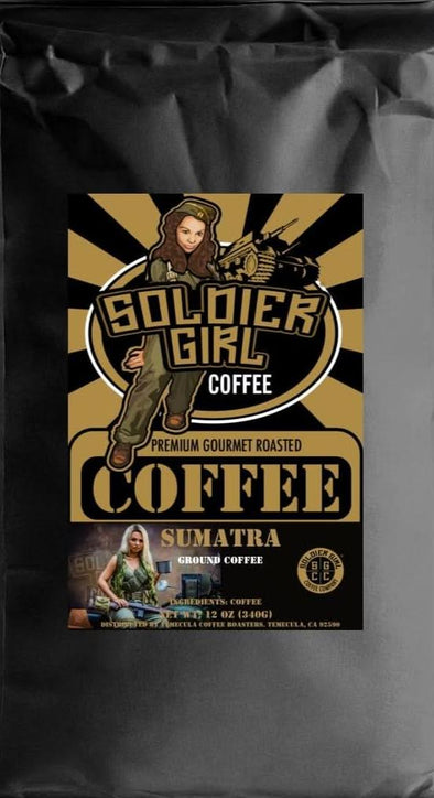 Soldier Girl Coffee Sumatra Coffee Dark Roast/Free Shipping