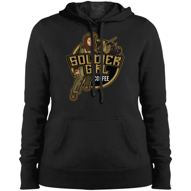 Soldier Girl Coffee Logo Ladies' Pullover Hooded Sweatshirt (7128441127105)